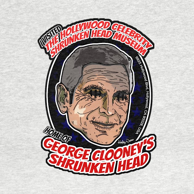 The Hollywood Celebrity Shrunken Head Museum - George Clooney by Harley Warren